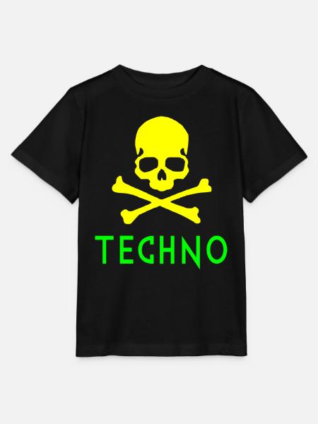 Techno-Knochen - Stanley/Stella Kinder T-Shirt MINI CREATOR  - Schwarz
