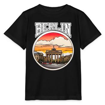 Porte de Berlin-Brandebourg 2 - T-shirt bio MINI CREATOR Stanley/Stella Enfant - noir - Devant - Mikhail (115cm)