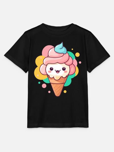 Sommerzeit Eiszeit - Stanley/Stella Kinder T-Shirt MINI CREATOR - Schwarz