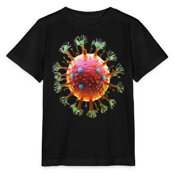 Virus - Stanley/Stella Kinder T-Shirt MINI CREATOR  - Schwarz - Vorne - Mikhail (115cm)