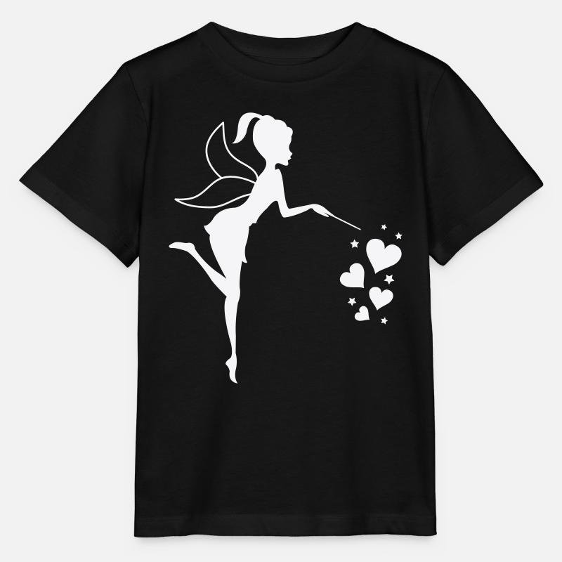 Coeurs d’elfes féeriques - T-shirt bio MINI CREATOR Stanley/Stella Enfant - noir