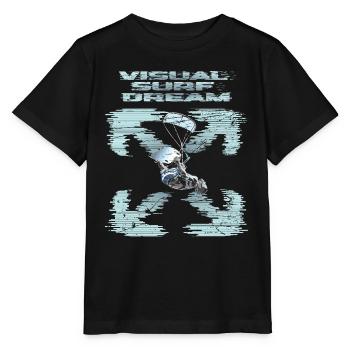 Rêve visuel de kitesurf - T-shirt bio MINI CREATOR Stanley/Stella Enfant - noir - Devant - Mikhail (115cm)