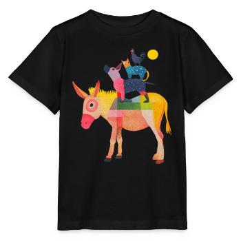 Stadtmusikanten "Artwork" - Stanley/Stella Kinder T-Shirt MINI CREATOR  - Schwarz - Vorne - Mikhail (115cm)