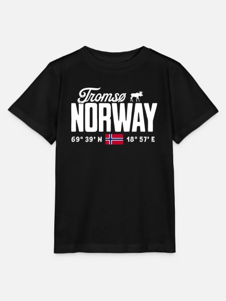 Norwegen Norway Norge Skandinavien Tromsø - Stanley/Stella Kinder T-Shirt MINI CREATOR - Schwarz