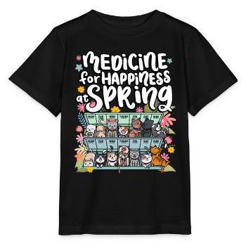 Médicament pour le bonheur dans les jours de printemps pour - T-shirt bio MINI CREATOR Stanley/Stella Enfant - noir - Devant - Mikhail (115cm)