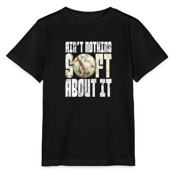 Softball - Stanley/Stella Kinder T-Shirt MINI CREATOR  - Schwarz - Vorne - Mikhail (115cm)