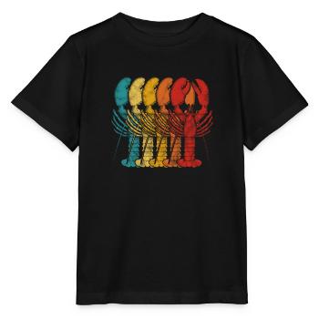Languste Langusten Meeresfrüchte Krebs Geschenk - Stanley/Stella Kinder T-Shirt MINI CREATOR  - Schwarz - Vorne - Mikhail (115cm)