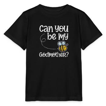Marraine Tante Marraine Baptême Nièce Neveu Cadeau - T-shirt bio MINI CREATOR Stanley/Stella Enfant - noir - Devant - Mikhail (115cm)