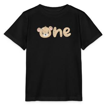 Nounours - T-shirt bio MINI CREATOR Stanley/Stella Enfant - noir - Devant - Mikhail (115cm)