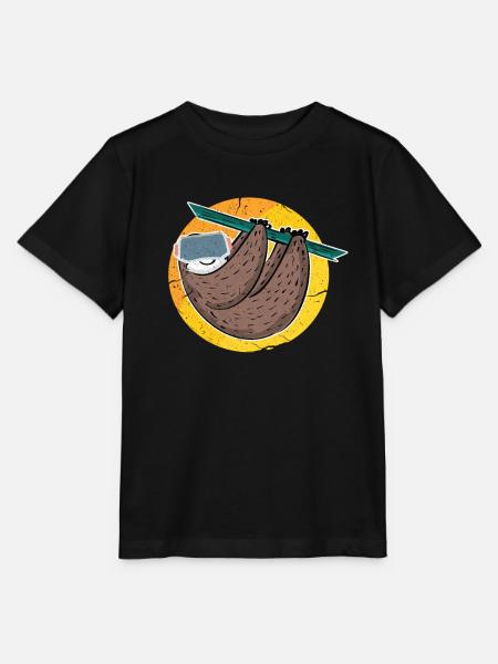 VR Virtual Reality Gamer Geschenk - Stanley/Stella Kinder T-Shirt MINI CREATOR - Schwarz