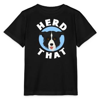 Border Collie - Stanley/Stella MINI CREATOR Kids’ T-Shirt - black - Front - Mikhail (115cm)