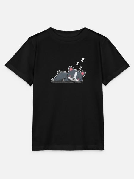 Boston Terrier - Stanley/Stella Kinder T-Shirt MINI CREATOR  - Schwarz
