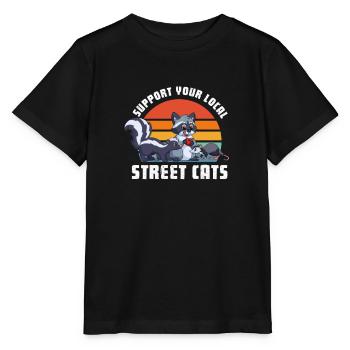 Skunk - Stanley/Stella MINI CREATOR Kids’ T-Shirt - black - Front - Mikhail (115cm)