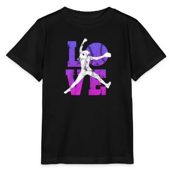 Softball - Stanley/Stella Kinder T-Shirt MINI CREATOR  - Schwarz - Vorne - Mikhail (115cm)