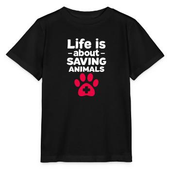 Tierarzt - Stanley/Stella Kinder T-Shirt MINI CREATOR  - Schwarz - Vorne - Mikhail (115cm)