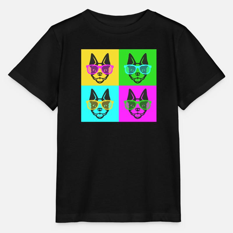 Boston Terrier - Stanley/Stella MINI CREATOR Kids’ T-Shirt - black