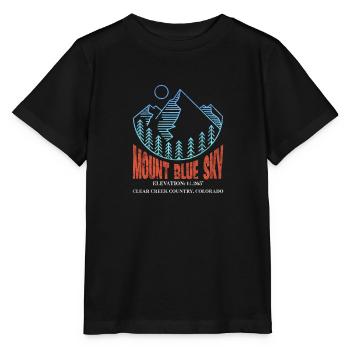 Colorado Mount Blue Sky USA America Gift - Stanley/Stella MINI CREATOR Kids’ T-Shirt - black - Front - Mikhail (115cm)