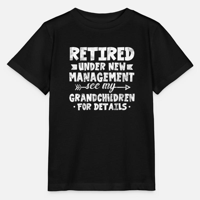 Retraite - T-shirt bio MINI CREATOR Stanley/Stella Enfant - noir
