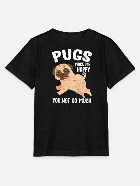 Mops - Stanley/Stella Kinder T-Shirt MINI CREATOR  - Schwarz