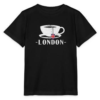 Londres - T-shirt bio MINI CREATOR Stanley/Stella Enfant - noir - Devant - Mikhail (115cm)