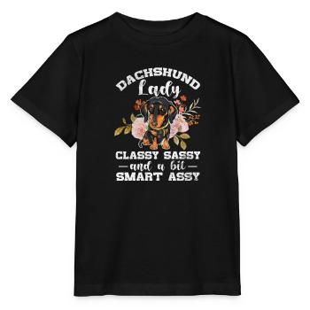 Dackel - Stanley/Stella Kinder T-Shirt MINI CREATOR  - Schwarz - Vorne - Mikhail (115cm)