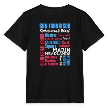 San Francisco - Stanley/Stella Kinder T-Shirt MINI CREATOR  - Schwarz - Vorne - Mikhail (115cm)
