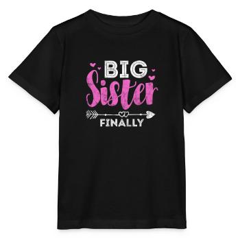 Grande sœur Frère frères et sœurs Cadeau - T-shirt bio MINI CREATOR Stanley/Stella Enfant - noir - Devant - Mikhail (115cm)