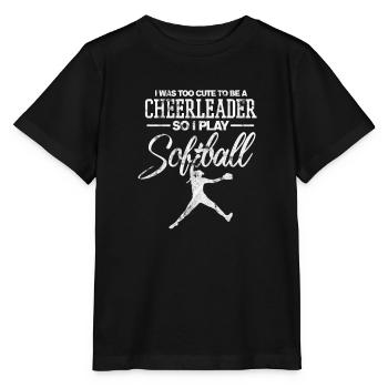 Softball - Stanley/Stella Kinder T-Shirt MINI CREATOR  - Schwarz - Vorne - Mikhail (115cm)