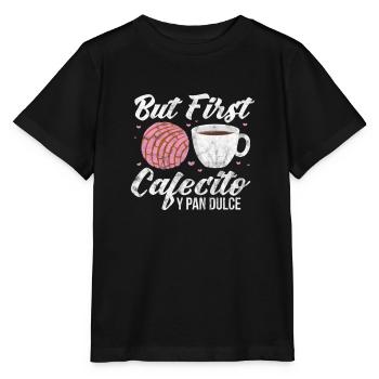 Coudre du café - T-shirt bio MINI CREATOR Stanley/Stella Enfant - noir - Devant - Mikhail (115cm)