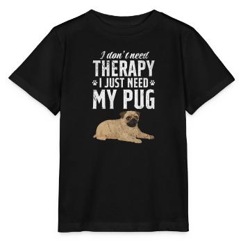 Mops - Stanley/Stella Kinder T-Shirt MINI CREATOR  - Schwarz - Vorne - Mikhail (115cm)