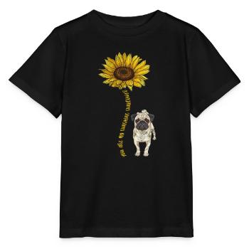 Mops - Stanley/Stella Kinder T-Shirt MINI CREATOR  - Schwarz - Vorne - Mikhail (115cm)