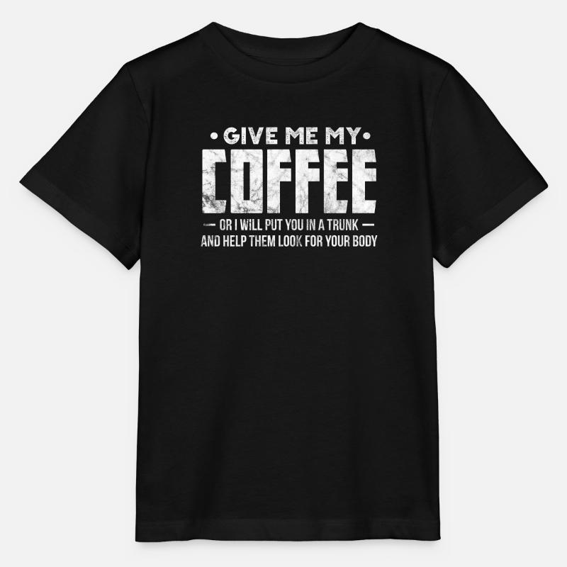 Kaffee - Stanley/Stella Kinder T-Shirt MINI CREATOR  - Schwarz