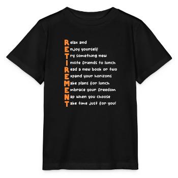Pension de retraite Pension de pensionné Cadeau de pension de pensionné - T-shirt bio MINI CREATOR Stanley/Stella Enfant - noir - Devant - Mikhail (115cm)