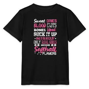 Softball - Stanley/Stella Kinder T-Shirt MINI CREATOR  - Schwarz - Vorne - Mikhail (115cm)
