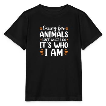 Tierrettung - Stanley/Stella Kinder T-Shirt MINI CREATOR  - Schwarz - Vorne - Mikhail (115cm)
