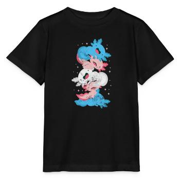 Axolotl Aquatic Animal Water Gift - Stanley/Stella MINI CREATOR Kids’ T-Shirt - black - Front - Mikhail (115cm)