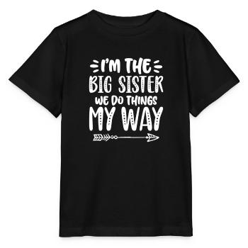 Older sister - Stanley/Stella MINI CREATOR Kids’ T-Shirt - black - Front - Mikhail (115cm)