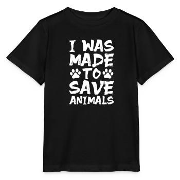 Sauvetage d’animaux - T-shirt bio MINI CREATOR Stanley/Stella Enfant - noir - Devant - Mikhail (115cm)