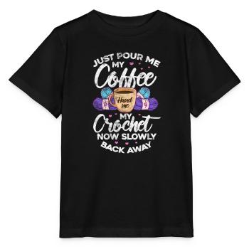 Coudre du café - T-shirt bio MINI CREATOR Stanley/Stella Enfant - noir - Devant - Mikhail (115cm)