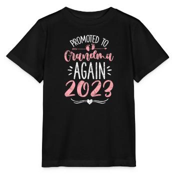 Mamie enceinte - T-shirt bio MINI CREATOR Stanley/Stella Enfant - noir - Devant - Mikhail (115cm)