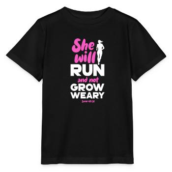 Courir - T-shirt bio MINI CREATOR Stanley/Stella Enfant - noir - Devant - Mikhail (115cm)