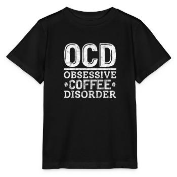 Café - T-shirt bio MINI CREATOR Stanley/Stella Enfant - noir - Devant - Mikhail (115cm)