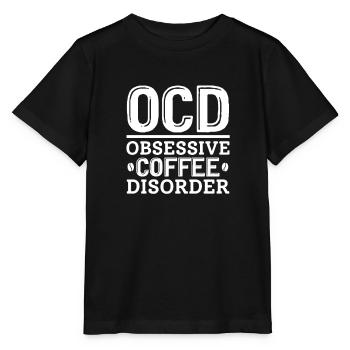Café Caféine Espresso Barista Cadeau - T-shirt bio MINI CREATOR Stanley/Stella Enfant - noir - Devant - Mikhail (115cm)