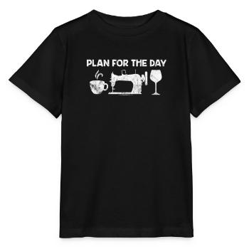 Coudre du café - T-shirt bio MINI CREATOR Stanley/Stella Enfant - noir - Devant - Mikhail (115cm)