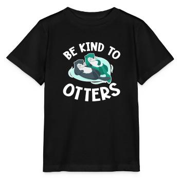 Otter Sea Otter Otter Gift - Stanley/Stella MINI CREATOR Kids’ T-Shirt - black - Front - Mikhail (115cm)