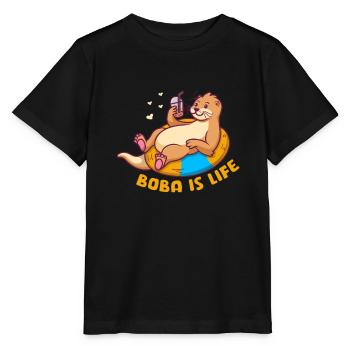 Otter Sea Otter Otter Gift - Stanley/Stella MINI CREATOR Kids’ T-Shirt - black - Front - Mikhail (115cm)