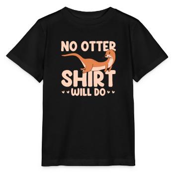 Otter Sea Otter Otter Gift - Stanley/Stella MINI CREATOR Kids’ T-Shirt - black - Front - Mikhail (115cm)