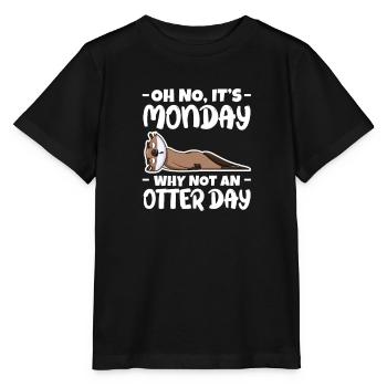 Loutre de mer Loutre Loutre Cadeau de loutre - T-shirt bio MINI CREATOR Stanley/Stella Enfant - noir - Devant - Mikhail (115cm)