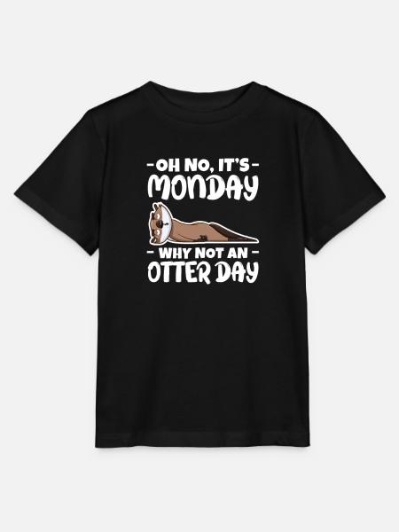 Otter Seeotter Fischotter Geschenk - Stanley/Stella Kinder T-Shirt MINI CREATOR - Schwarz