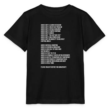 ADHS ADHD Aufmerksamkeit Defizit Geschenk - Stanley/Stella Kinder T-Shirt MINI CREATOR  - Schwarz - Vorne - Mikhail (115cm)